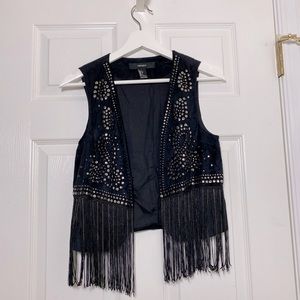 Forever 21 Faux Suede Accent Vest